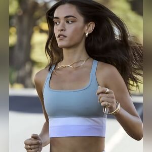 Aralina Elegant Purple, Pink and Green Sports Bra